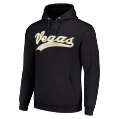 NHL Black Vegas Golden Knights Starter Tailsweep Fleece Tri-Blend Pullover Hoodie