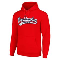 NHL Red Washington Capitals Starter Tailsweep Fleece Tri-Blend Pullover Hoodie