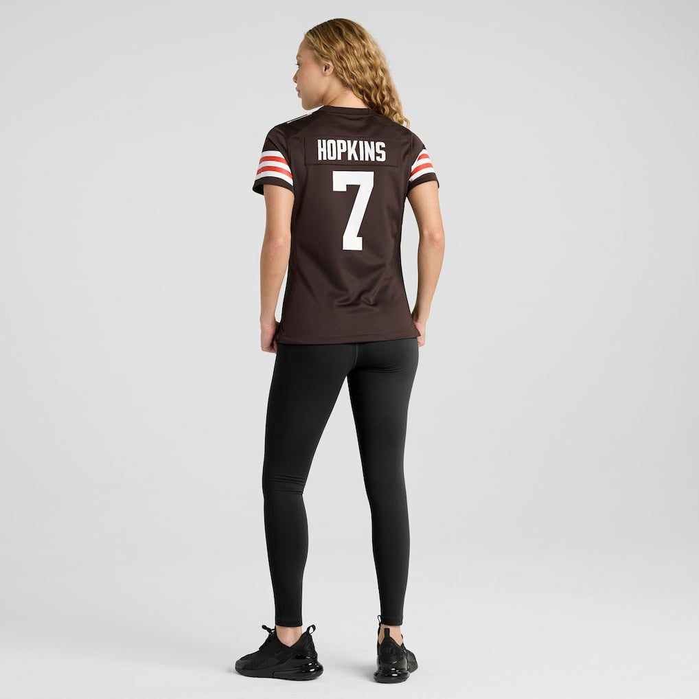 Dustin Hopkins  Women's Team Game Jersey - Cleveland Browns