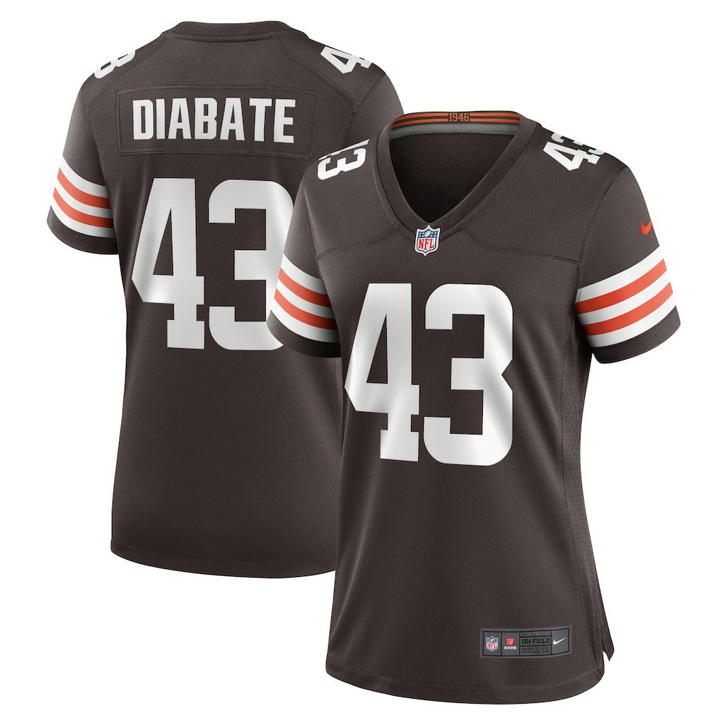 Mohamoud Diabate  Women's Team Game Jersey - Cleveland Browns