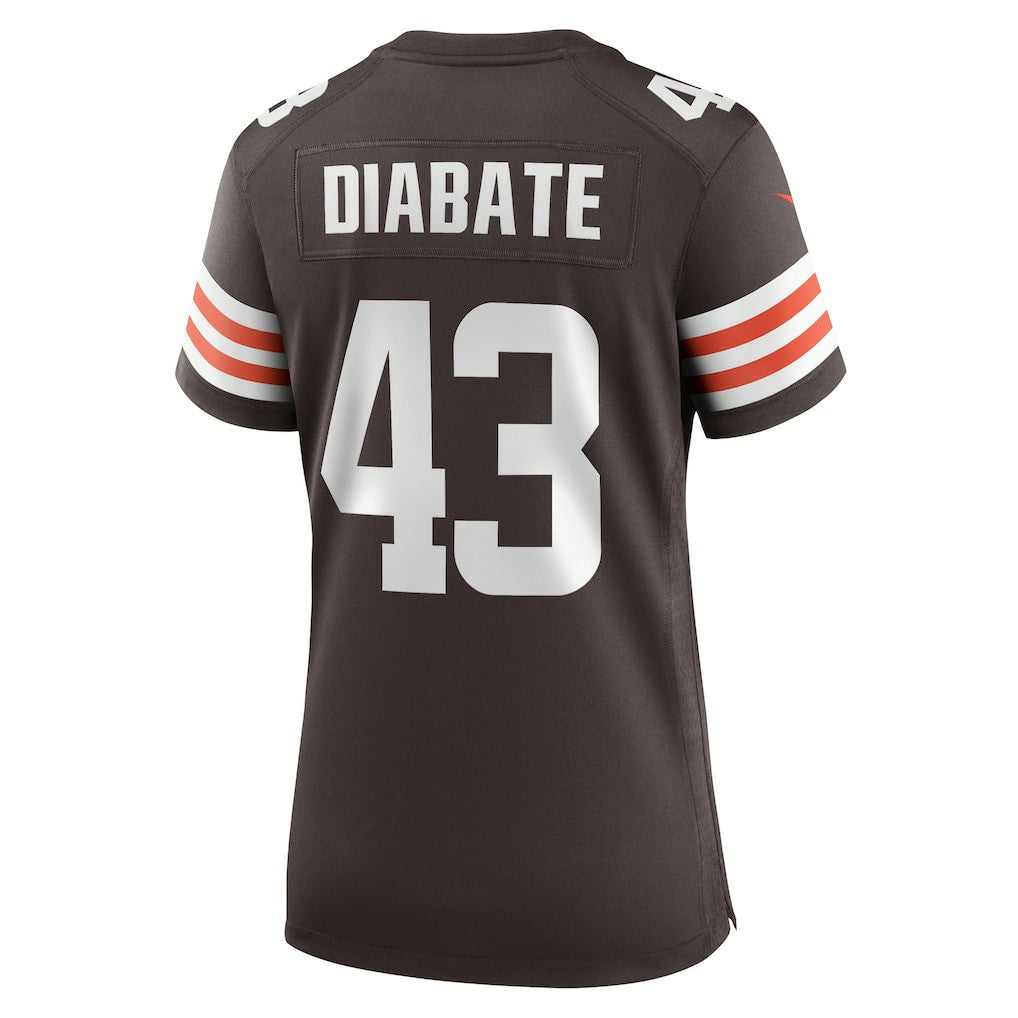 Mohamoud Diabate  Women's Team Game Jersey - Cleveland Browns