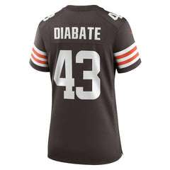 Mohamoud Diabate  Women's Team Game Jersey - Cleveland Browns