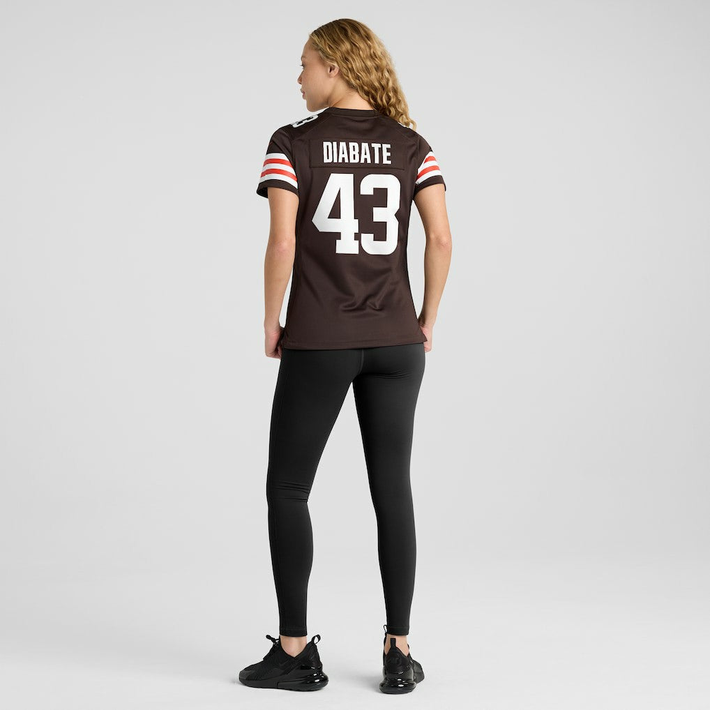 Mohamoud Diabate  Women's Team Game Jersey - Cleveland Browns