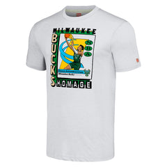 NBA Giannis Antetokounmpo Milwaukee Bucks Homage Unisex SkyBox Player Tri-Blend T-Shirt