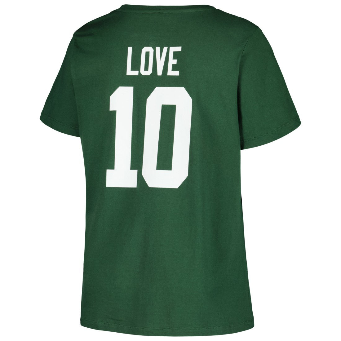 Jordan Love  Women's Plus Size Name & Number V-Neck T-Shirt - Green Bay Packers