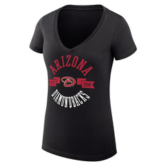 MLB Arizona Diamondbacks G-III 4Her by Carl Banks Women's Super-Slim Fit Lightweight City Graphic V-Neck T-Shirt
