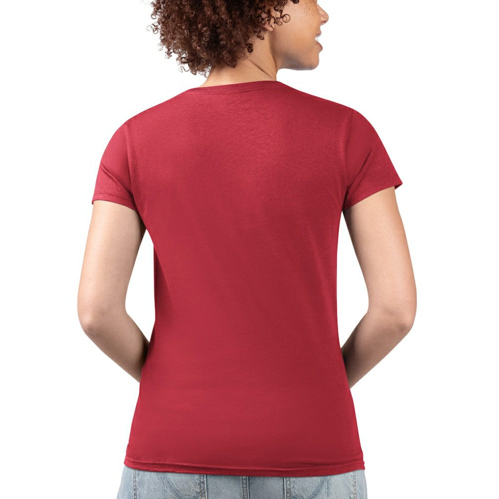 MLB Boston Red Sox G-III 4Her by Carl Banks Women's Super-Slim Fit Lightweight City Graphic V-Neck T-Shirt