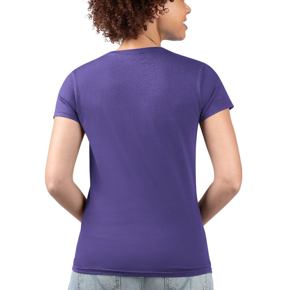 MLB Colorado Rockies G-III 4Her by Carl Banks Women's Super-Slim Fit Lightweight City Graphic V-Neck T-Shirt