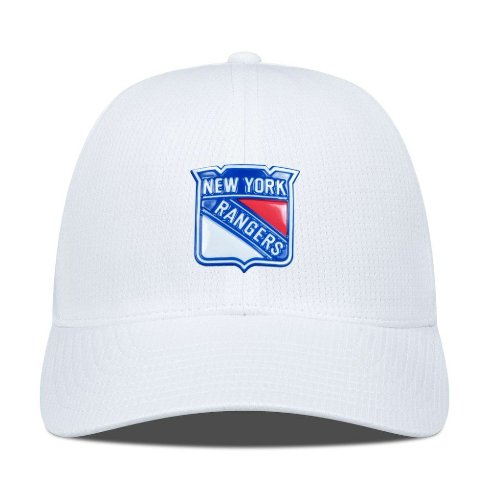NHL White New York Rangers Levelwear Zephyr Adjustable Hat