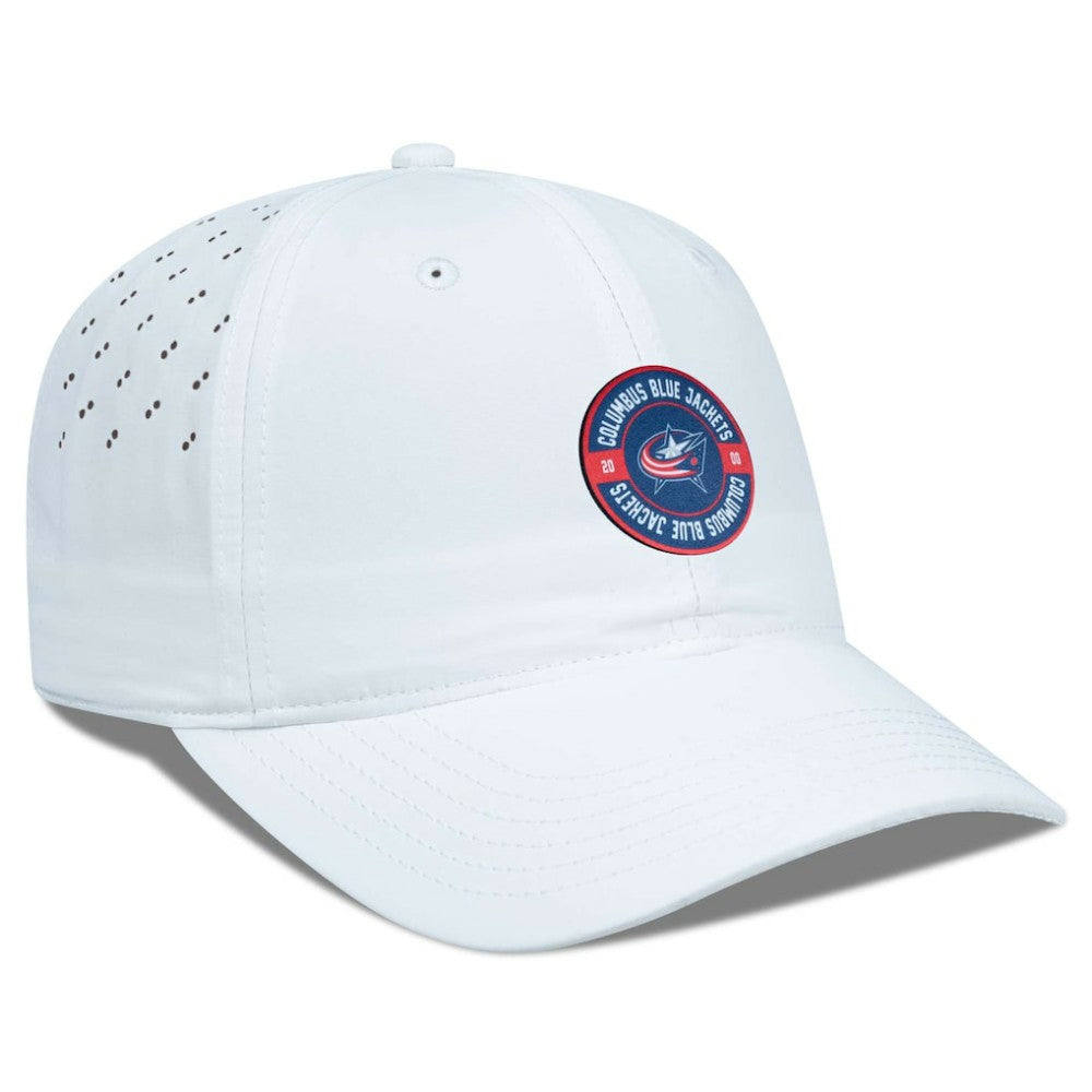 NHL White Columbus Blue Jackets Levelwear Women's Haven Adjustable Hat