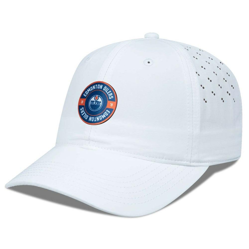 NHL White Edmonton Oilers Levelwear Women's Haven Adjustable Hat