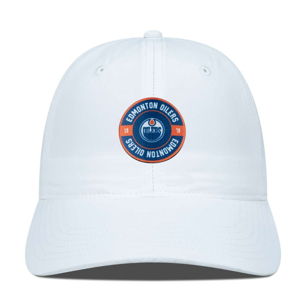 NHL White Edmonton Oilers Levelwear Women's Haven Adjustable Hat