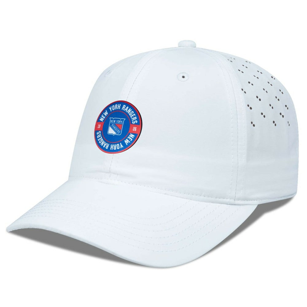 NHL White New York Rangers Levelwear Women's Haven Adjustable Hat