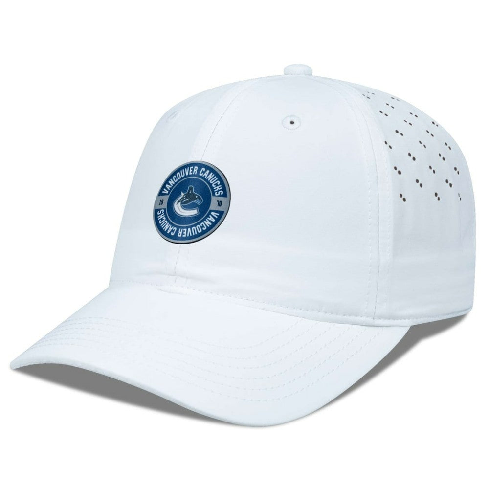 NHL White Vancouver Canucks Levelwear Women's Haven Adjustable Hat