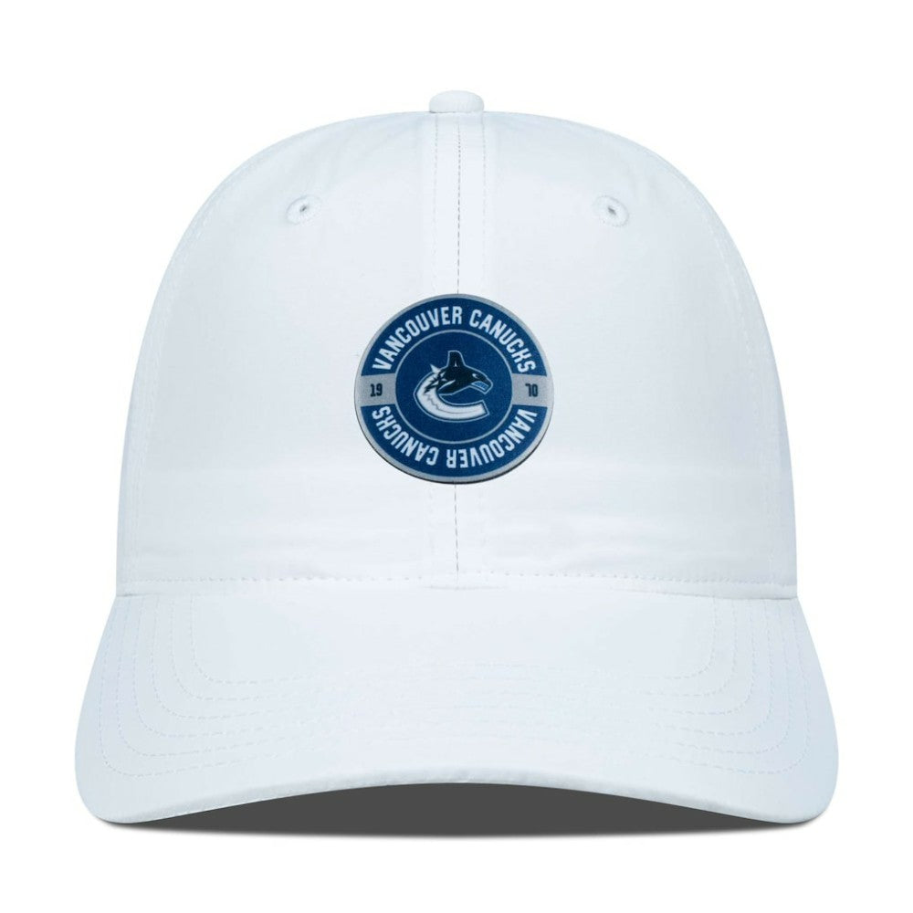 NHL White Vancouver Canucks Levelwear Women's Haven Adjustable Hat