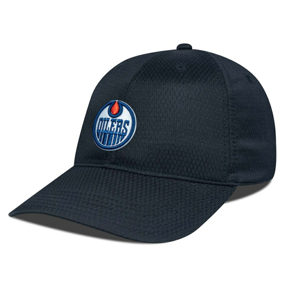 NHL Black Edmonton Oilers Levelwear Matrix Adjustable Hat