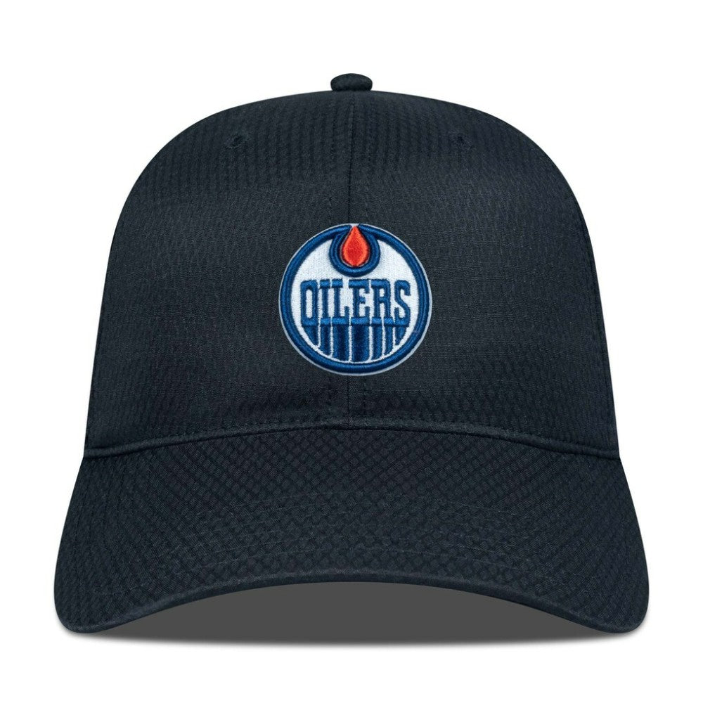 NHL Black Edmonton Oilers Levelwear Matrix Adjustable Hat