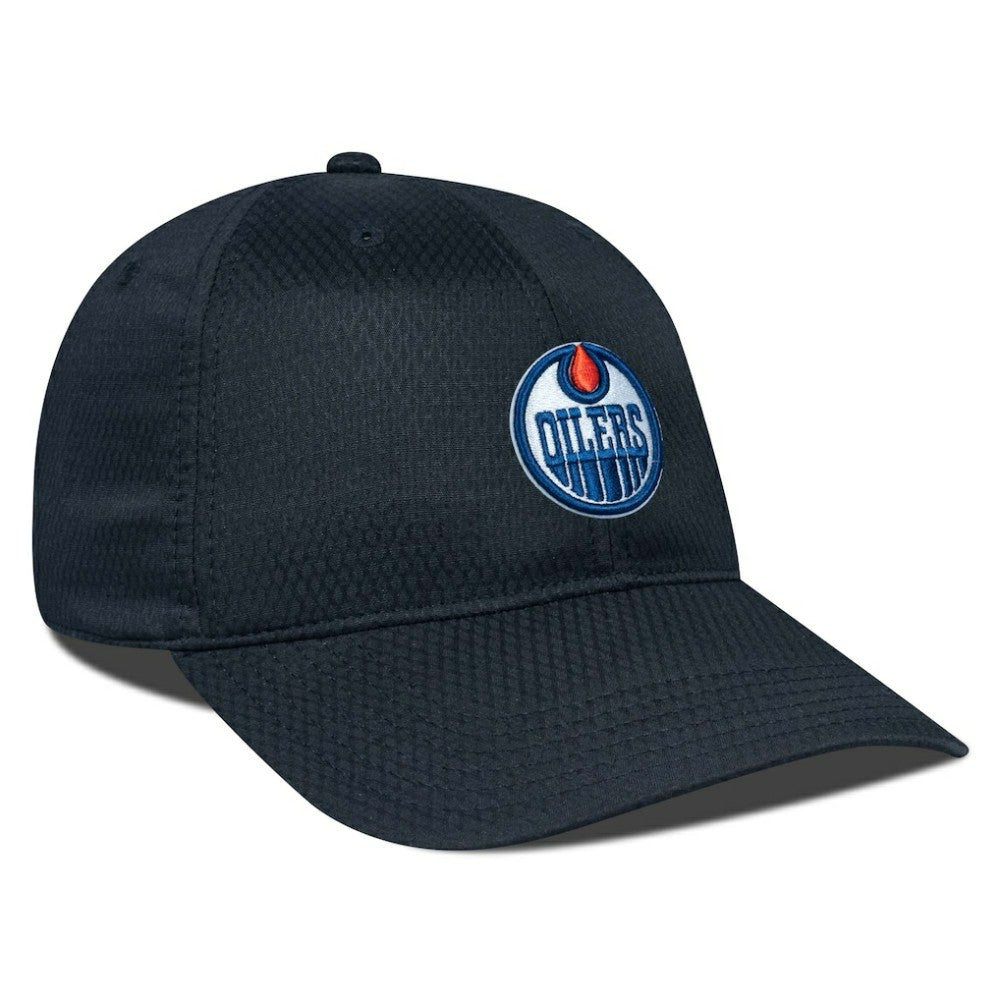 NHL Black Edmonton Oilers Levelwear Matrix Adjustable Hat