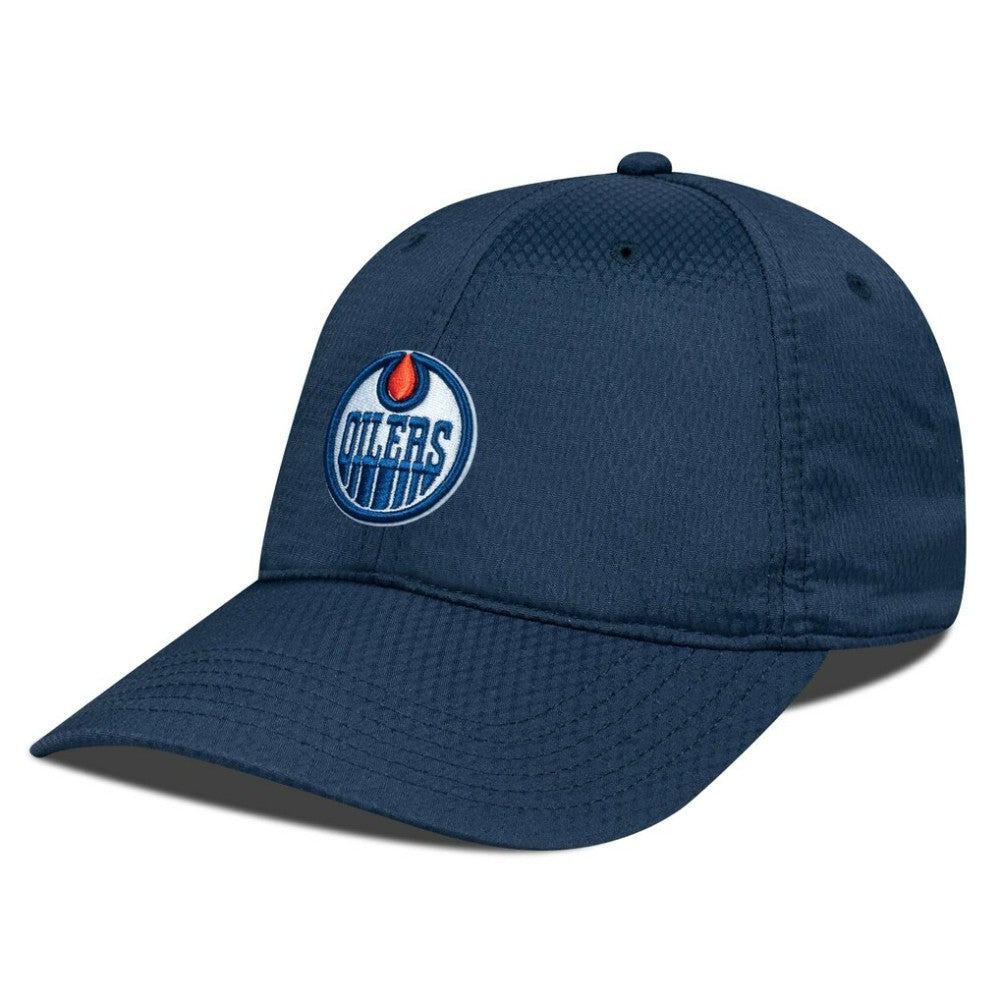 NHL Navy Edmonton Oilers Levelwear Matrix Adjustable Hat