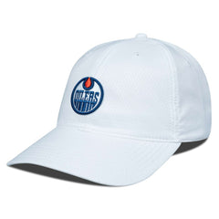 NHL White Edmonton Oilers Levelwear Matrix Adjustable Hat