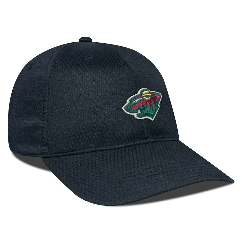 NHL Black Minnesota Wild Levelwear Matrix Adjustable Hat