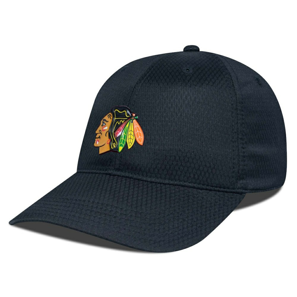 NHL Black Chicago Blackhawks Levelwear Matrix Adjustable Hat