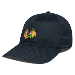 NHL Black Chicago Blackhawks Levelwear Matrix Adjustable Hat