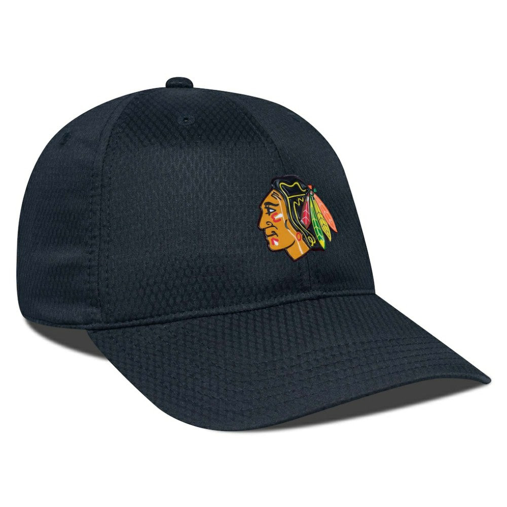 NHL Black Chicago Blackhawks Levelwear Matrix Adjustable Hat