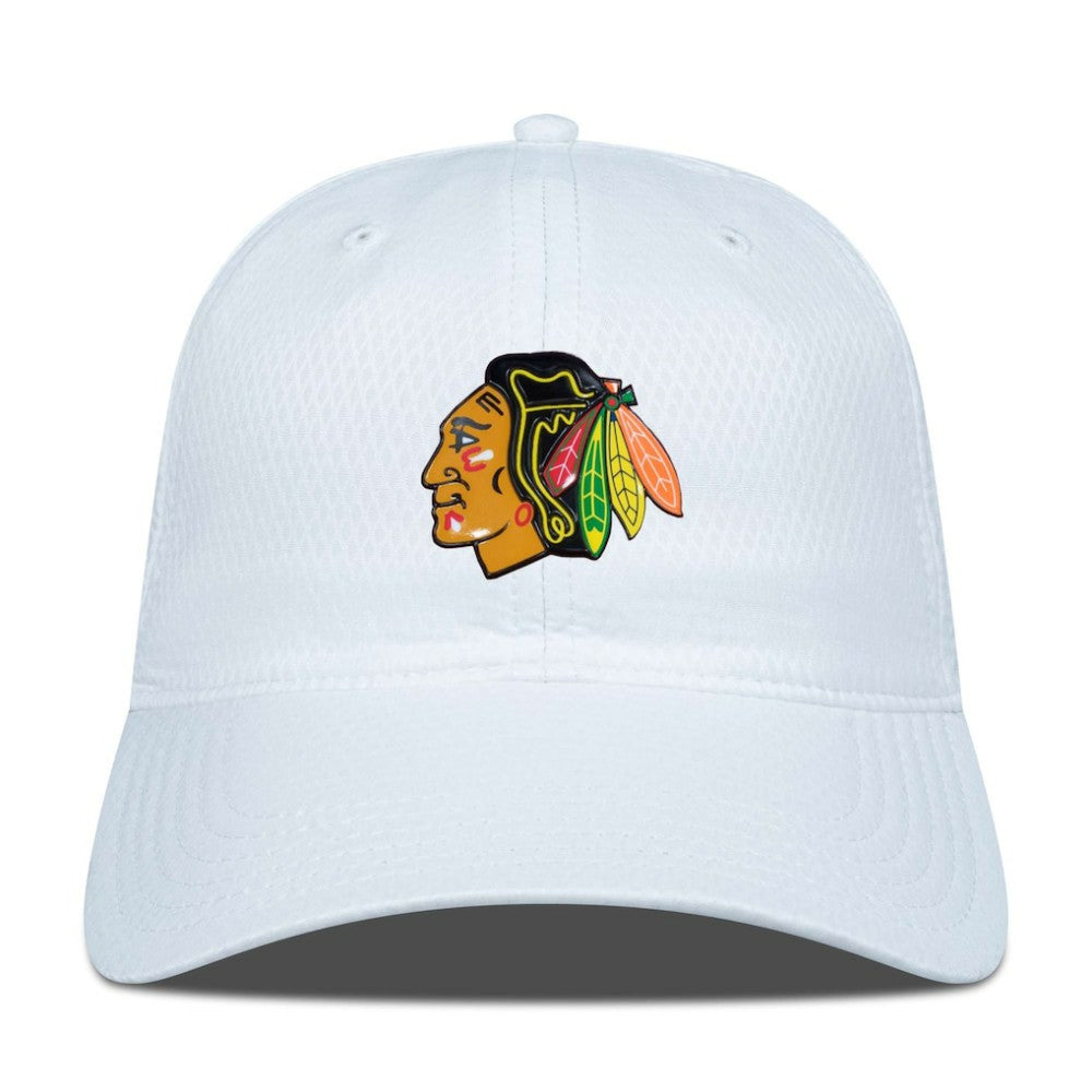 NHL White Chicago Blackhawks Levelwear Matrix Adjustable Hat