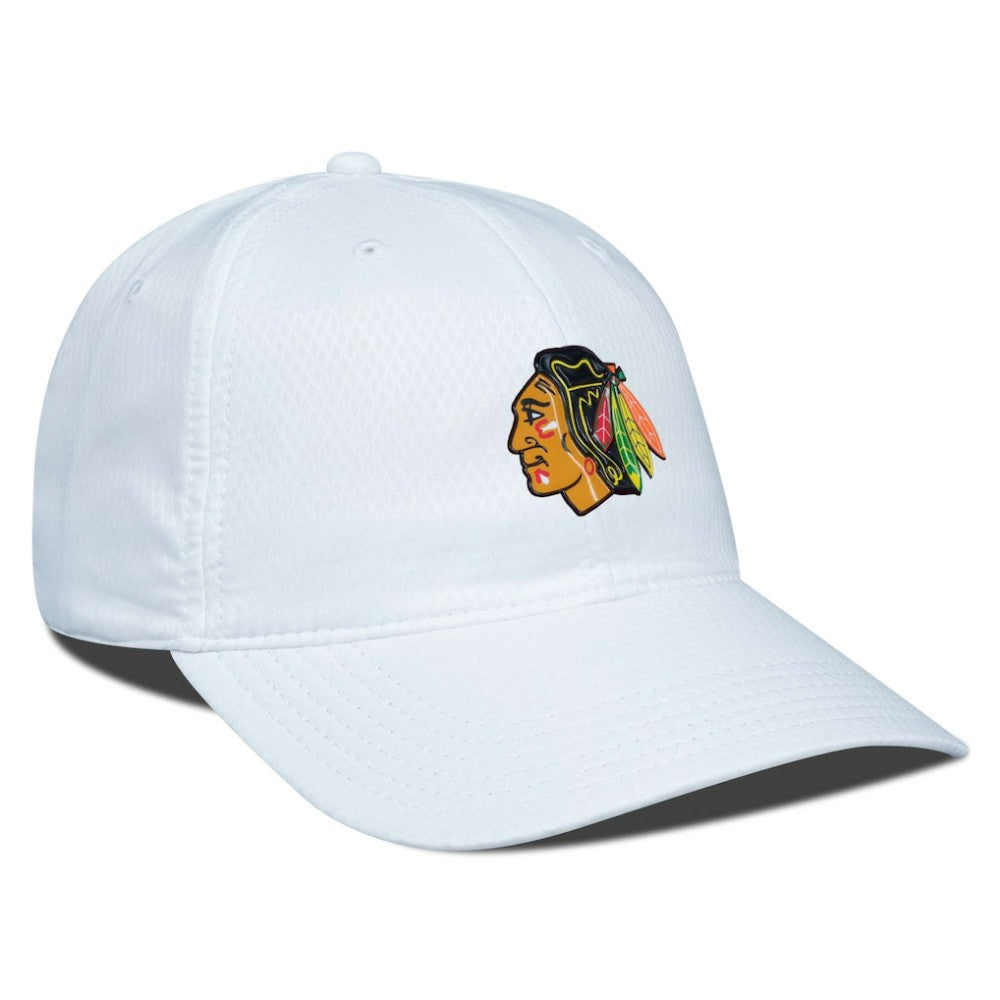 NHL White Chicago Blackhawks Levelwear Matrix Adjustable Hat