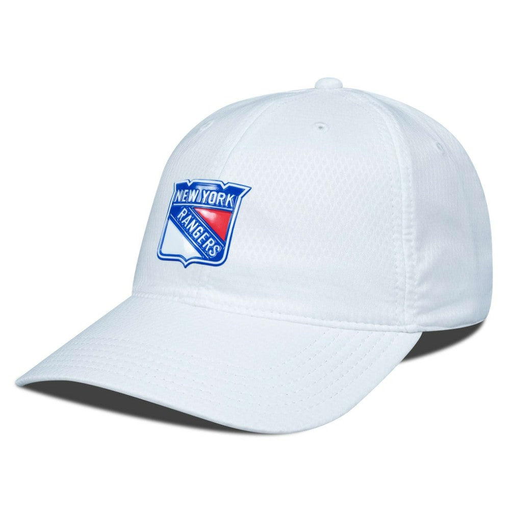 NHL White New York Rangers Levelwear Matrix Adjustable Hat