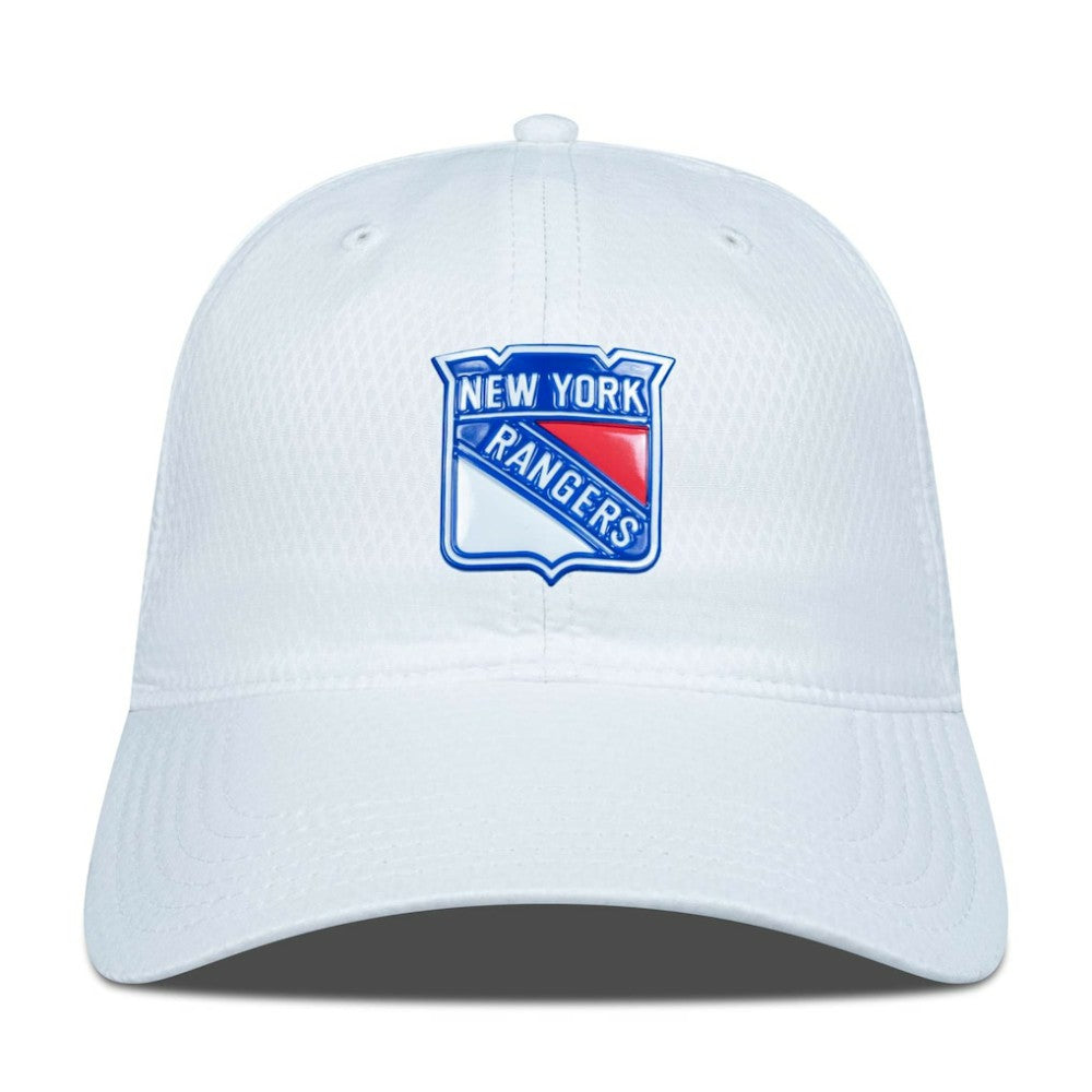 NHL White New York Rangers Levelwear Matrix Adjustable Hat