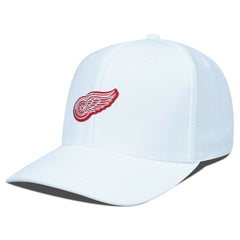 NHL White Detroit Red Wings Levelwear Fusion Lefty Cap