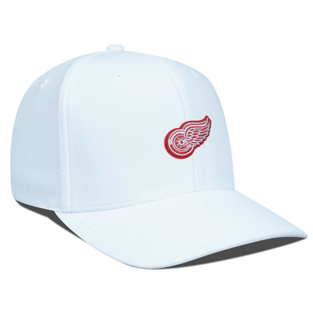 NHL White Detroit Red Wings Levelwear Fusion Lefty Cap