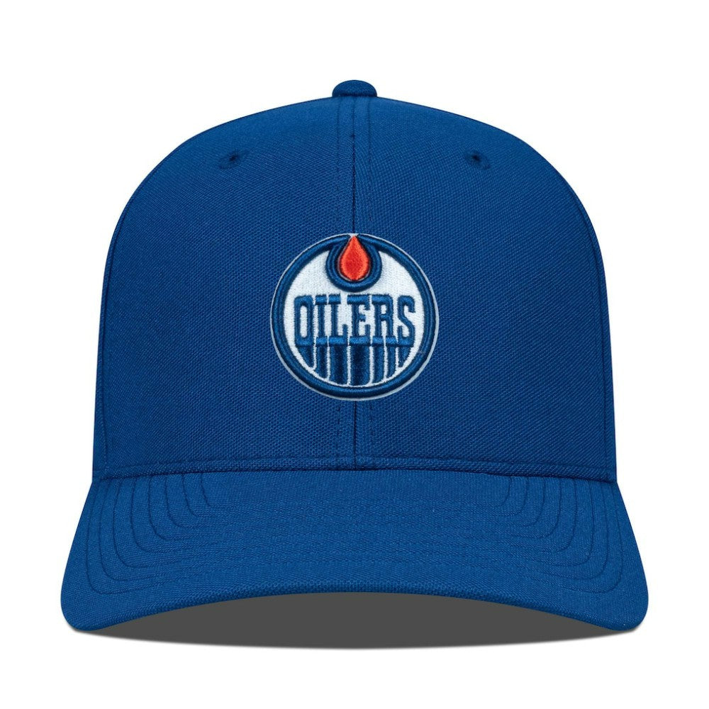 NHL Blue Edmonton Oilers Levelwear Fusion Lefty Cap
