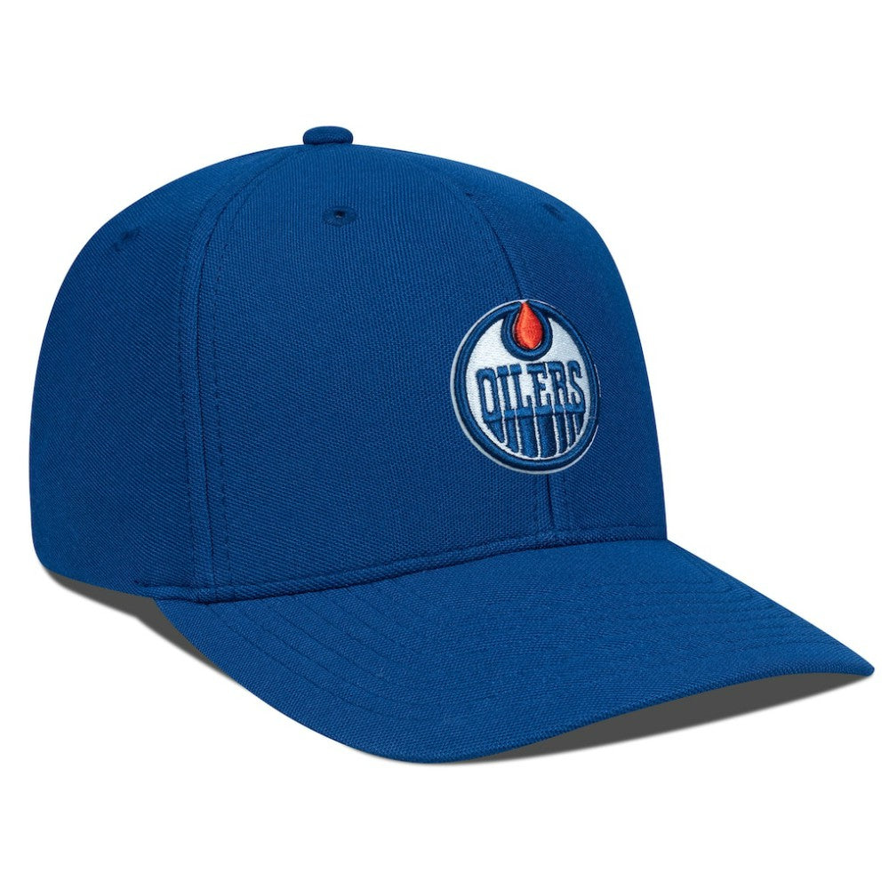 NHL Blue Edmonton Oilers Levelwear Fusion Lefty Cap