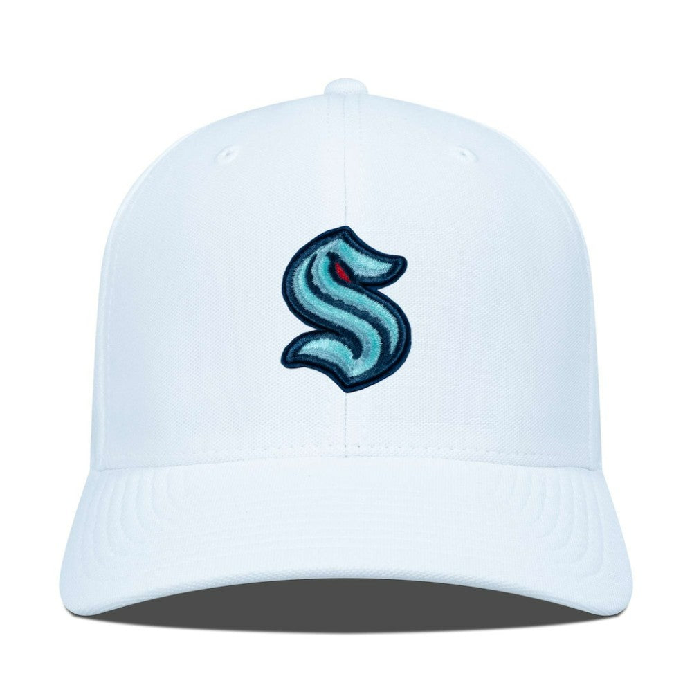 NHL White Seattle Kraken Levelwear Fusion Lefty Cap