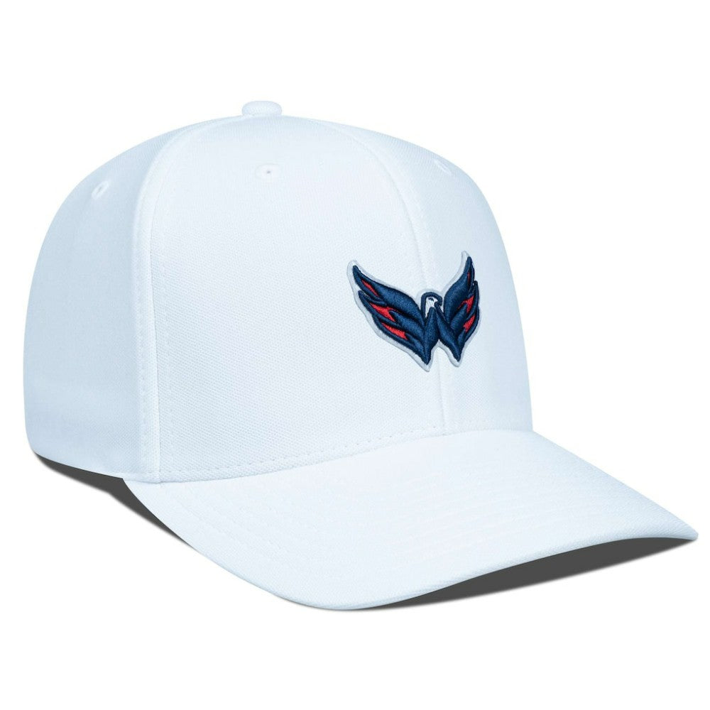 NHL White Washington Capitals Levelwear Fusion Lefty Cap