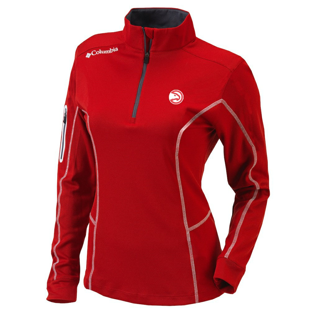 NBA Atlanta Hawks Women's Omni-Wick Shotgun Quarter-Zip Pullover Top
