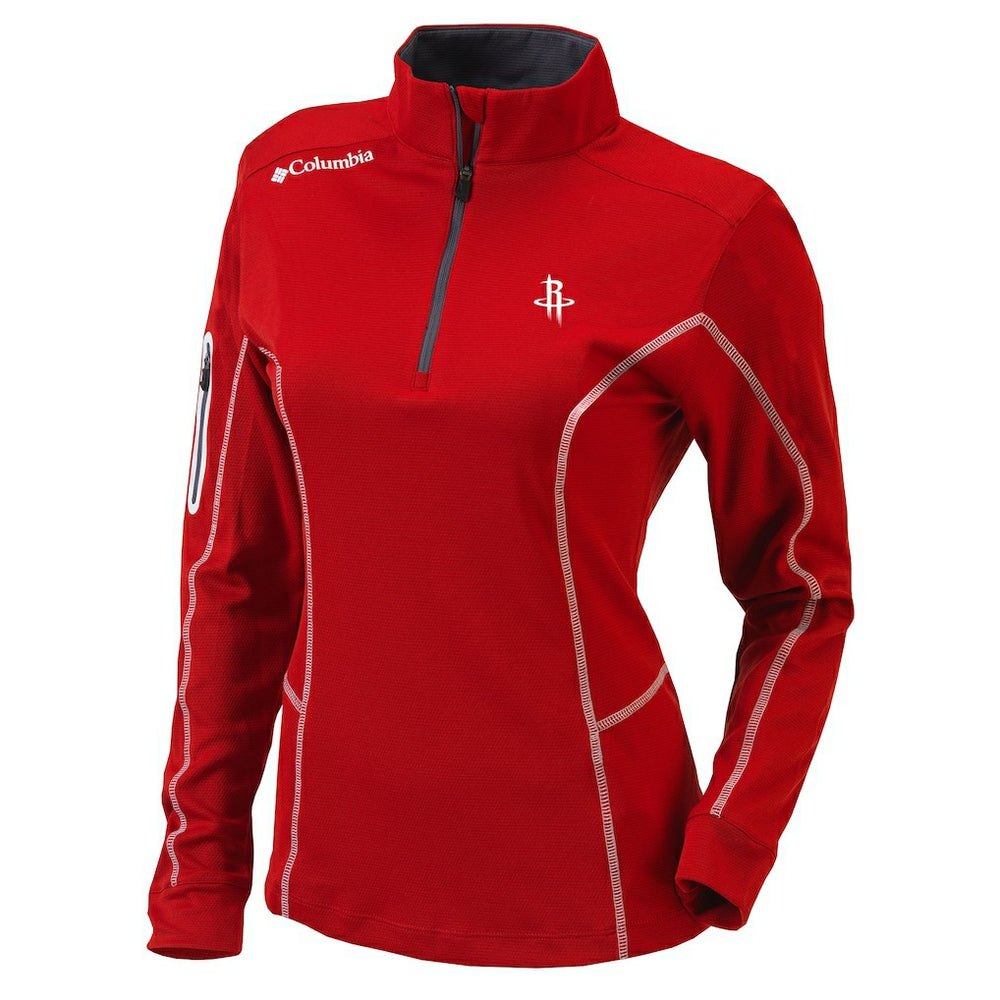 NBA Houston Rockets Women's Omni-Wick Shotgun Quarter-Zip Pullover Top sale