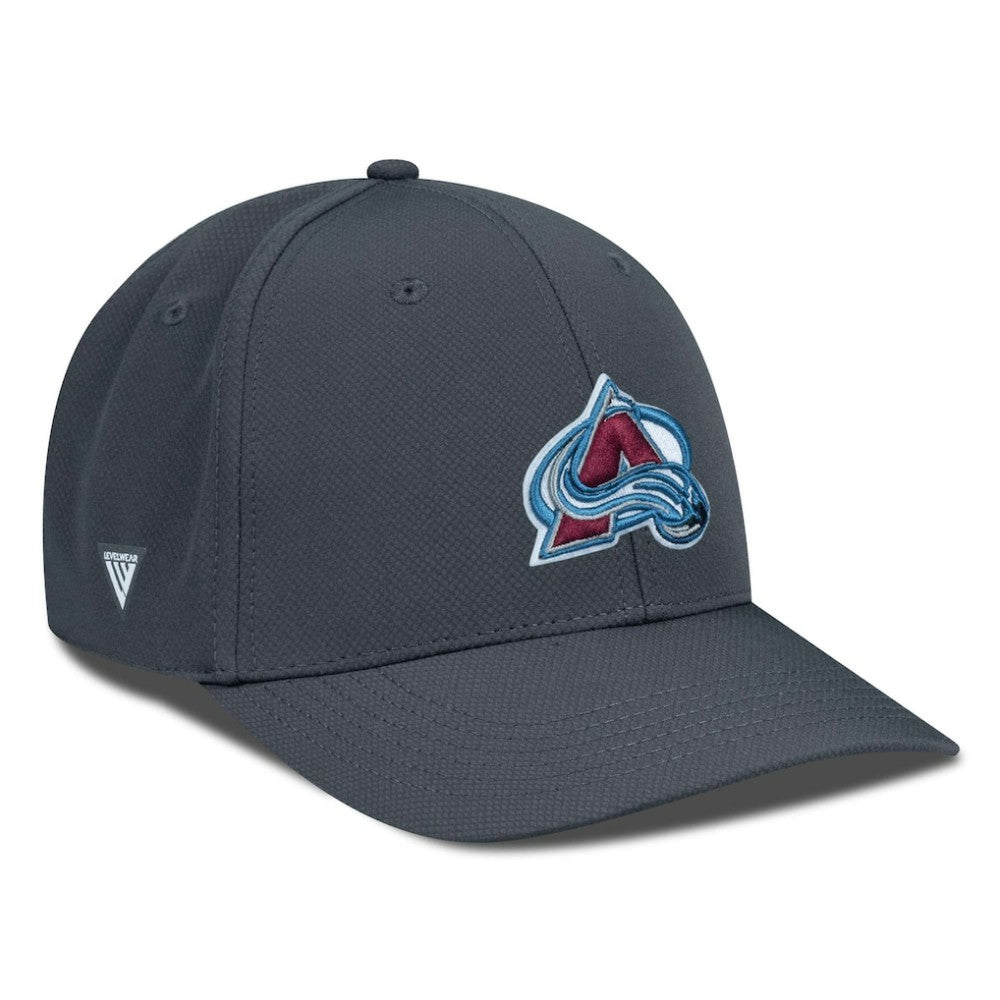 NHL Charcoal Colorado Avalanche Levelwear Rise Flex Hat