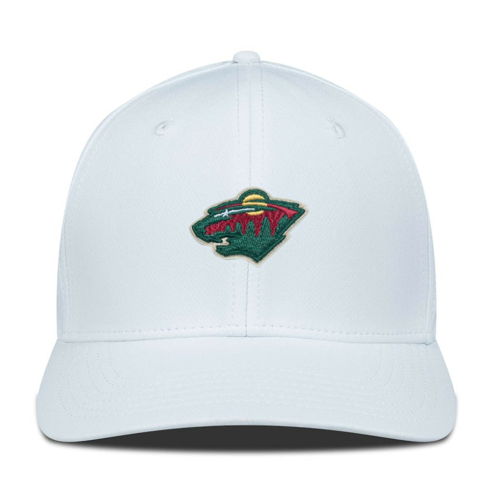 NHL White Minnesota Wild Levelwear Rise Flex Hat
