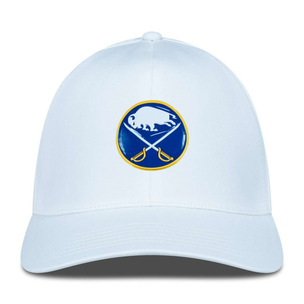 NHL White Buffalo Sabres Levelwear Zeta Flex Hat