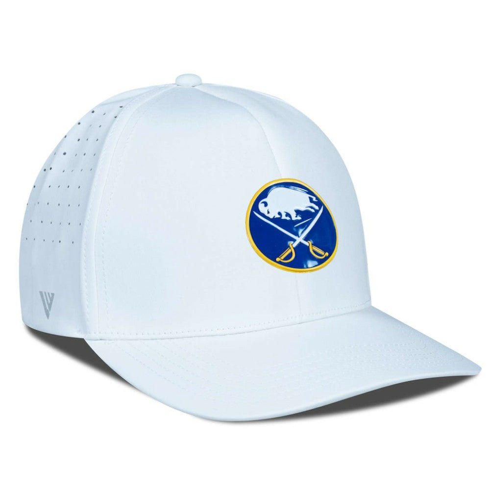 NHL White Buffalo Sabres Levelwear Zeta Flex Hat