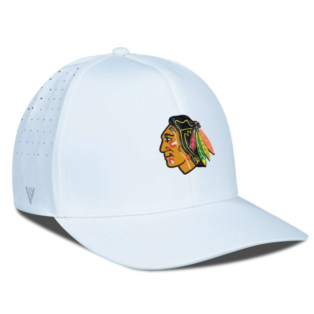 NHL White Chicago Blackhawks Levelwear Zeta Flex Hat