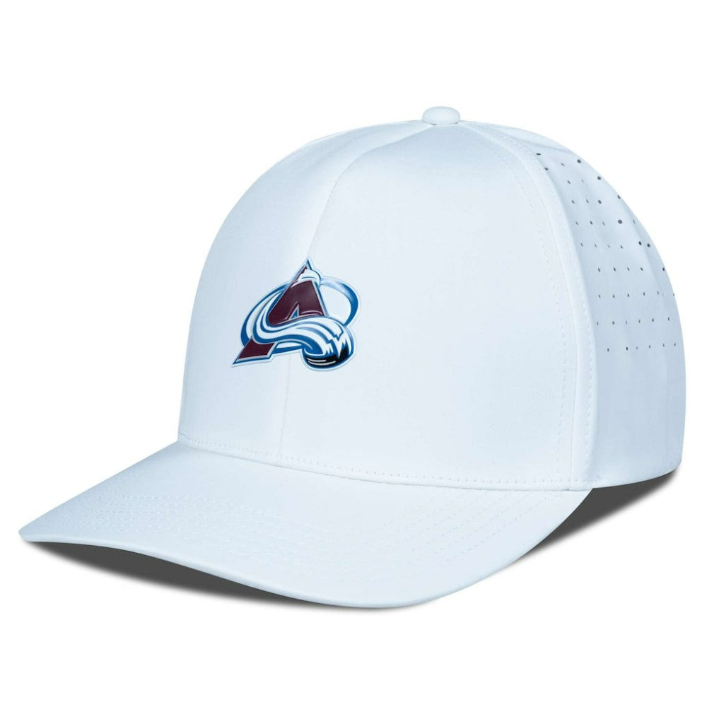 NHL White Colorado Avalanche Levelwear Zeta Flex Hat