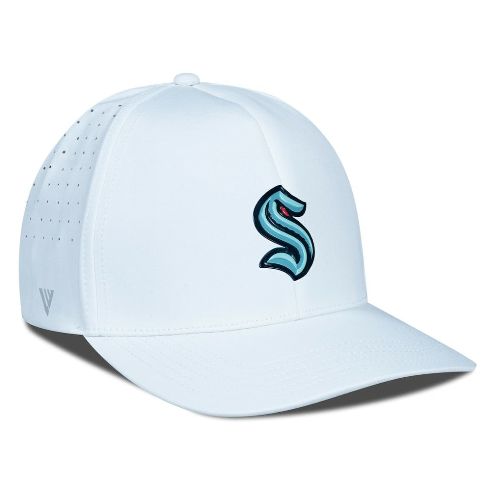 NHL White Seattle Kraken Levelwear Zeta Flex Hat