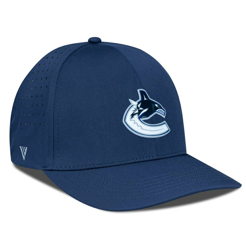 NHL Navy Vancouver Canucks Levelwear Zeta Flex Hat