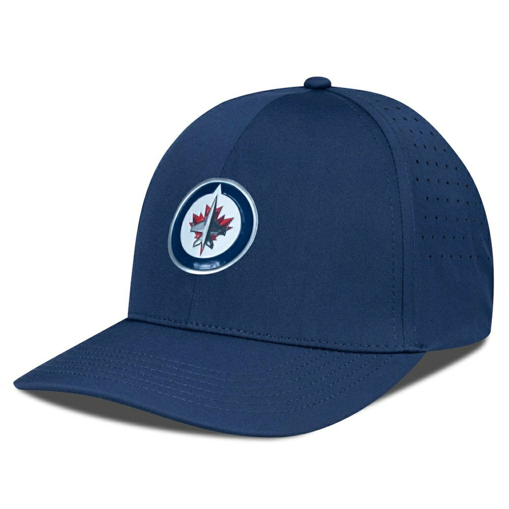 NHL Navy Winnipeg Jets Levelwear Zeta Flex Hat