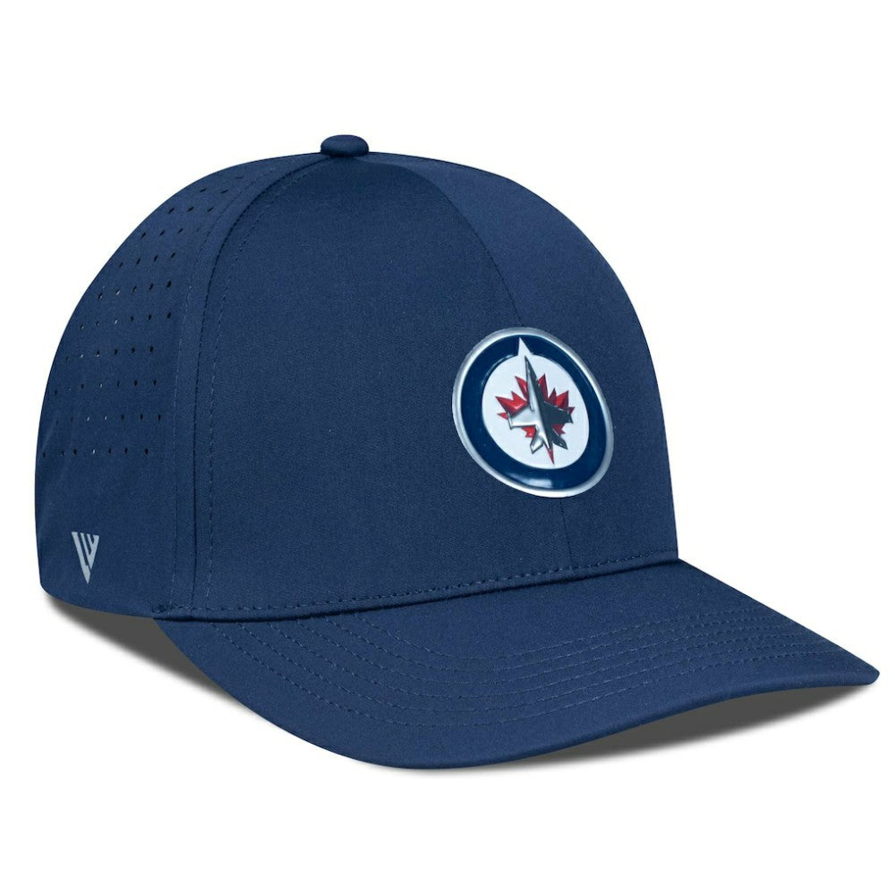 NHL Navy Winnipeg Jets Levelwear Zeta Flex Hat